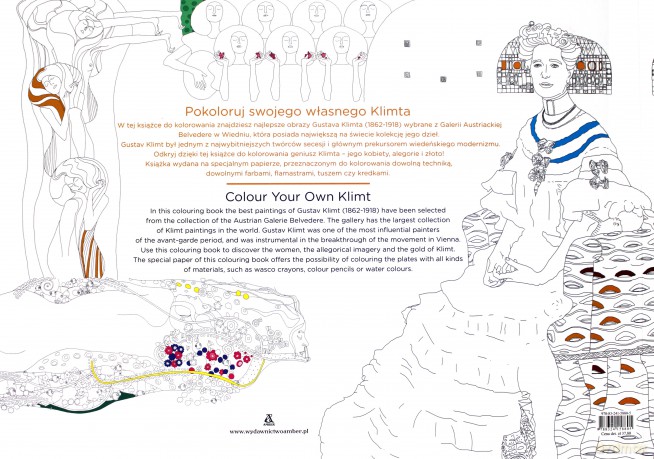 Klimt. Pokoloruj swojego własnego Klimta [KSIĄŻKA]