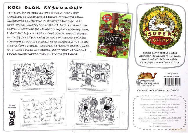 Koci blok rysunkowy - Nikola Kucharska [KSIĄŻKA]