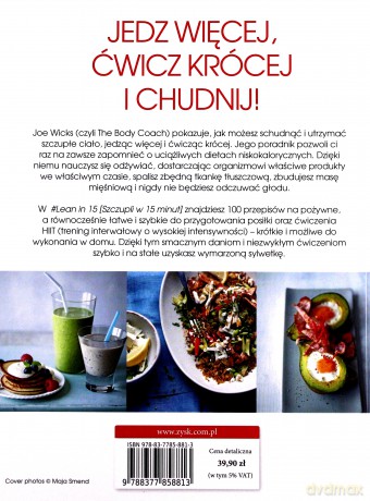 Lean in 15 szczupli w 15 minut - Joe Wicks [KSIĄŻKA]