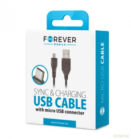 Kabel micro USB Forever czarny