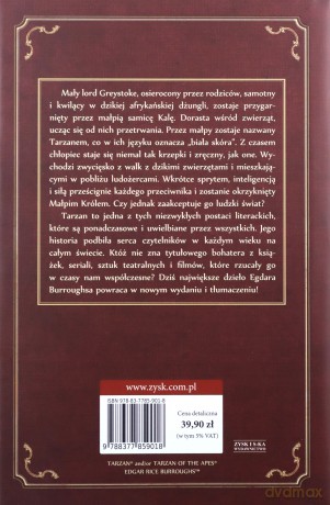 Tarzan wśród małp - Edgar Rice Burroughs (twarda) [KSIĄŻKA]