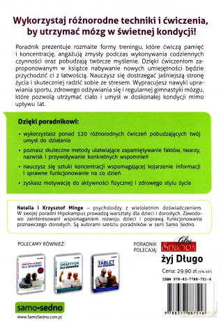 Trening umysłu dla seniorów - Natalia Minge, Krzysztof Minge [KSIĄŻKA]