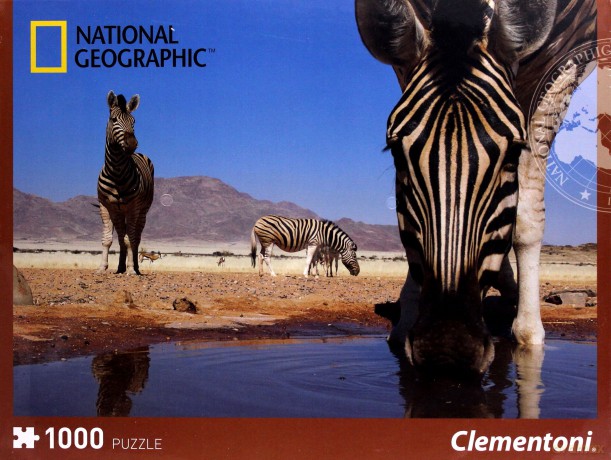 CLEMENTONI 1000 el. A Zebra drinks from [PUZZLE]