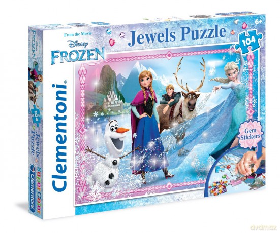 CLEMENTONI 104 el. Ozdoby Froznen [PUZZLE]