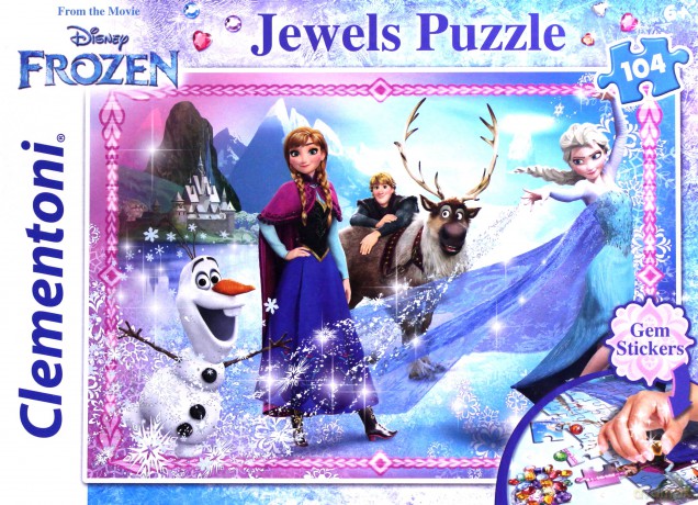 CLEMENTONI 104 el. Ozdoby Froznen [PUZZLE]