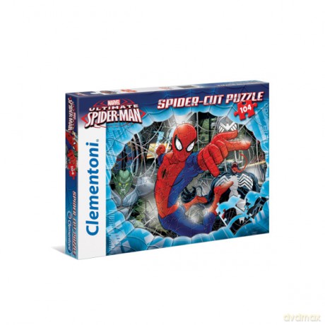 CLEMENTONI 104 el. SpiderMan Web spinner [PUZZLE]