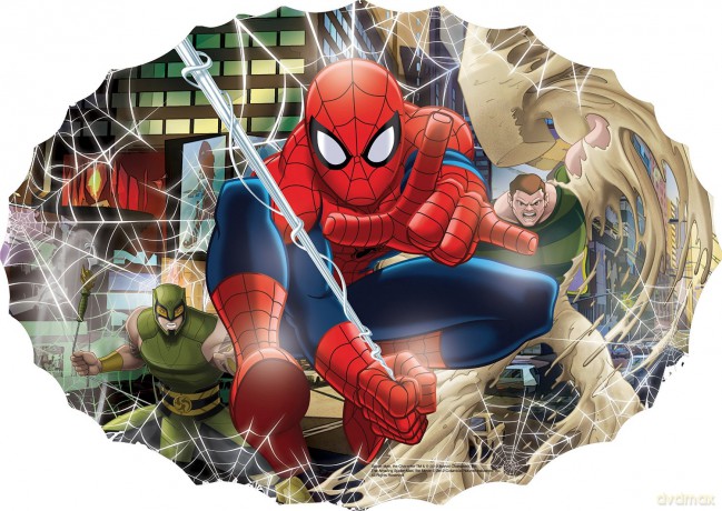 CLEMENTONI 104 el. SpiderMan Web spinner [PUZZLE]