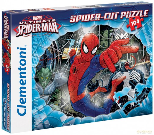 CLEMENTONI 104 el. SpiderMan Web spinner [PUZZLE]