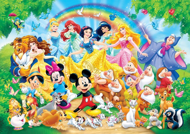 CLEMENTONI 24 el. Maxi Disney Family [PUZZLE]