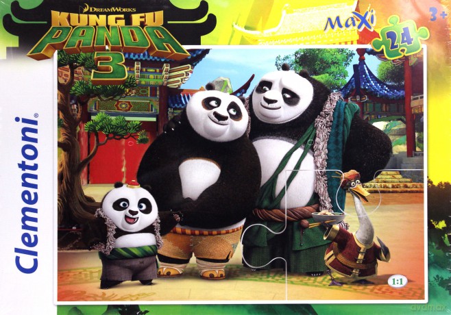 CLEMENTONI 24 el. MAXI Kung Fu Panda [PUZZLE]