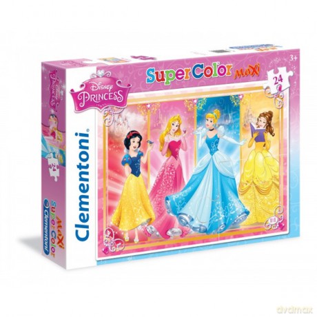 CLEMENTONI 24 el. Maxi Princess [PUZZLE]