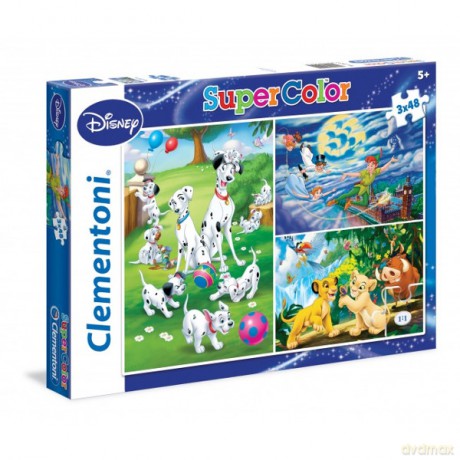 CLEMENTONI 3x48 el. Disney Classic [PUZZLE]