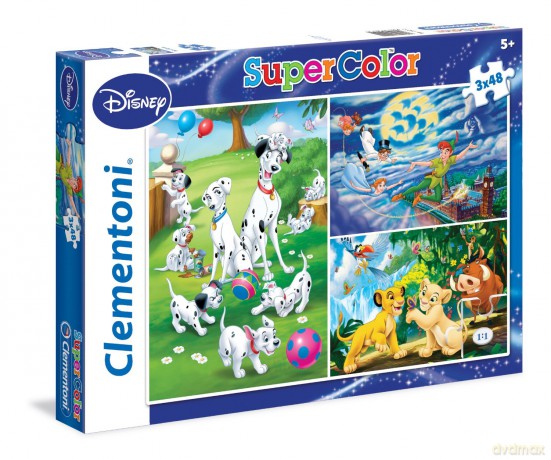 CLEMENTONI 3x48 el. Disney Classic [PUZZLE]