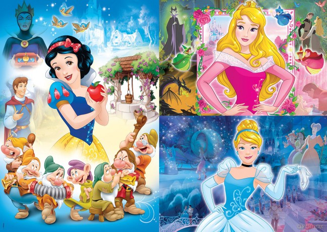 CLEMENTONI 3x48 el. Princess [PUZZLE]