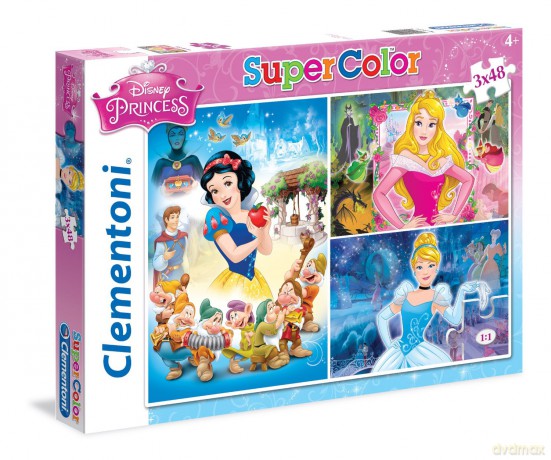 CLEMENTONI 3x48 el. Princess [PUZZLE]