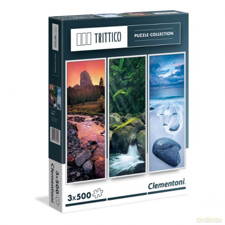 CLEMENTONI 3x500 el. Trittico Nature [PUZZLE]