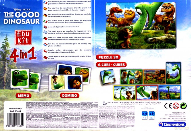 CLEMENTONI Edukit 4w1 Dobry Dinozaur [GRA]