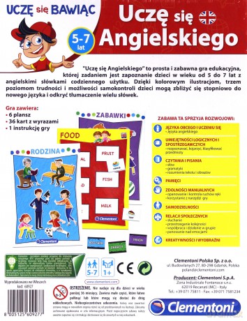 CLEMENTONI Uczę się angielskiego [GRA]