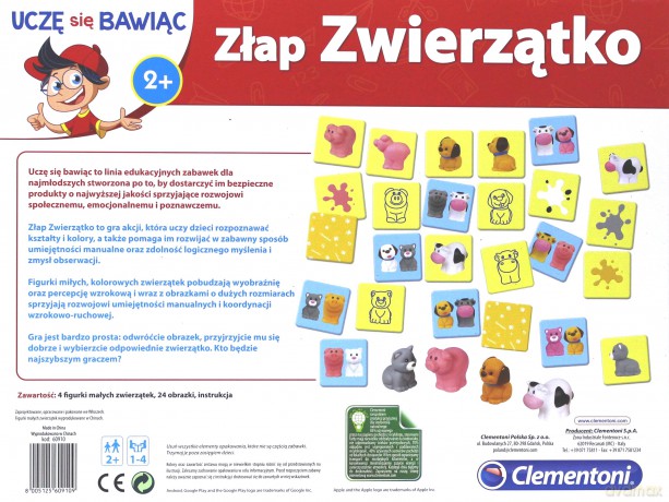 CLEMENTONI Złap Zwierzątko [GRA]