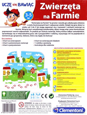 CLEMENTONI Zwierzęta na Farmie [GRA]