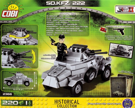 COBI Armia SD.KFZ 222 [KLOCKI]
