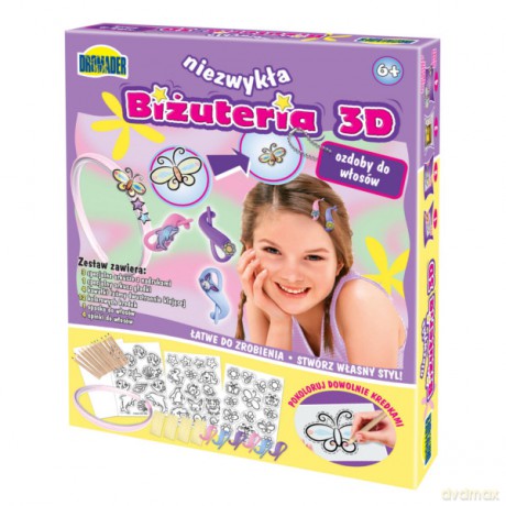 DROMADER Biżuteria 3D, ozdoby do włosów