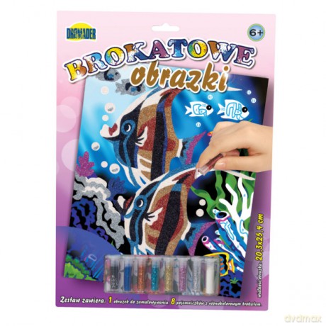 DROMADER Brokatowe obrazki mix