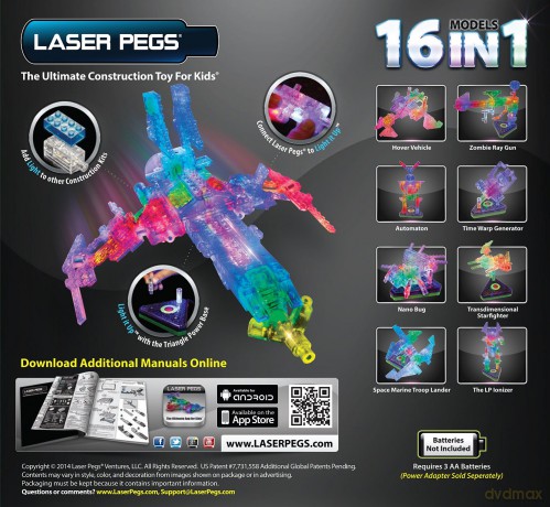 LASER PEGS 16 in 1 Space Fighter