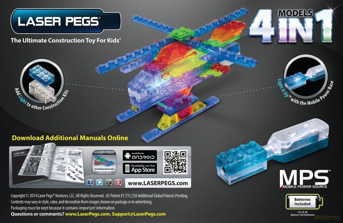 LASER PEGS 4 in 1 Helicopter