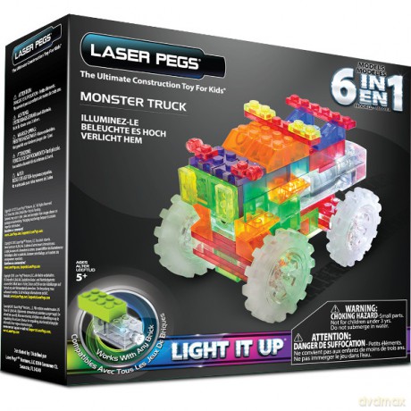 LASER PEGS 6 in 1 Monster Truck
