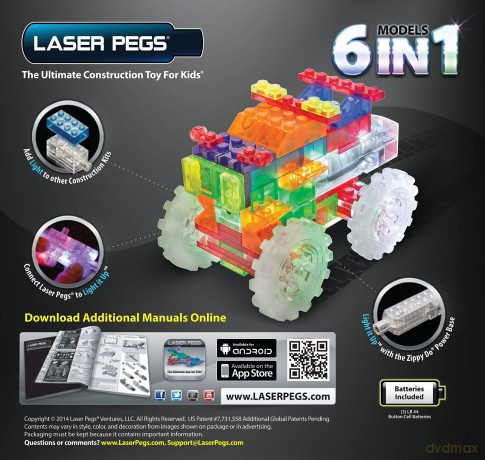 LASER PEGS 6 in 1 Monster Truck