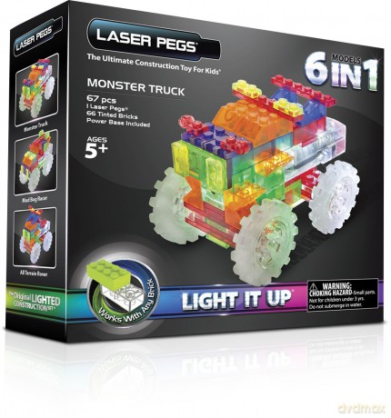 LASER PEGS 6 in 1 Monster Truck