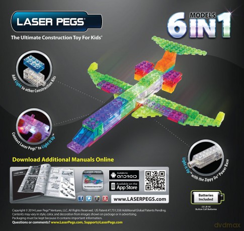 LASER PEGS 6 in 1 Plane