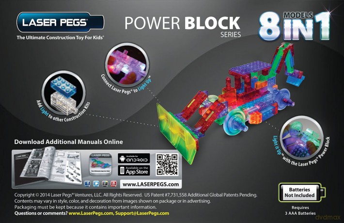 LASER PEGS 8 in 1 Bulldozer