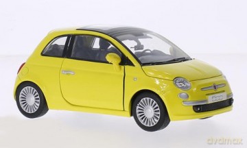 MOTORMAX Fiat 500 2007 (yellow)