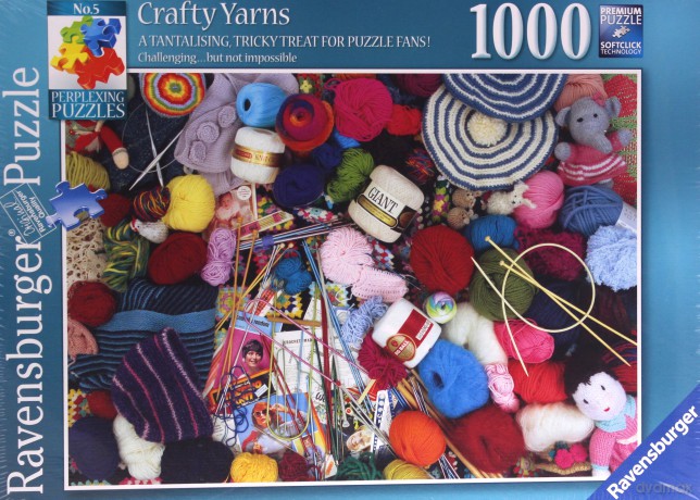 RAVENSBURGER 1000 el. Kolorowy świat wełny [PUZZLE]