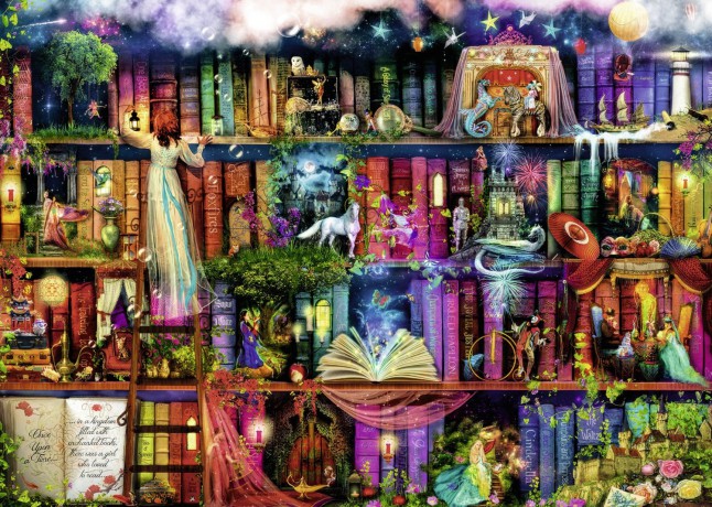 RAVENSBURGER 1000 el. Magiczna biblioteczka [PUZZLE]