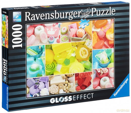 RAVENSBURGER 1000 el. Mydełka połysk [PUZZLE]