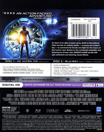 Ender's Game (Gra Endera) [Blu-Ray 4K]+[Blu-Ray]