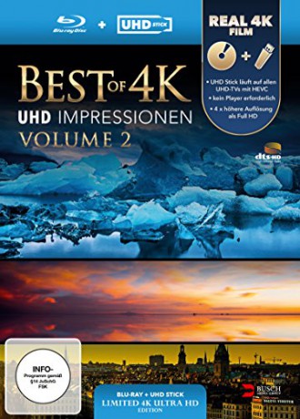 Best of 4K - UHD Impressionen Volume 2 (Lehrprogramm) [Blu-Ray]+[USB]