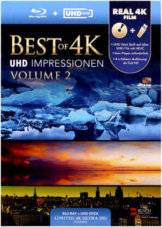 Best of 4K - UHD Impressionen Volume 2 (Lehrprogramm) [Blu-Ray]+[USB]