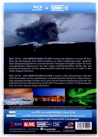 Best of 4K - UHD Impressionen Volume 2 (Lehrprogramm) [Blu-Ray]+[USB]