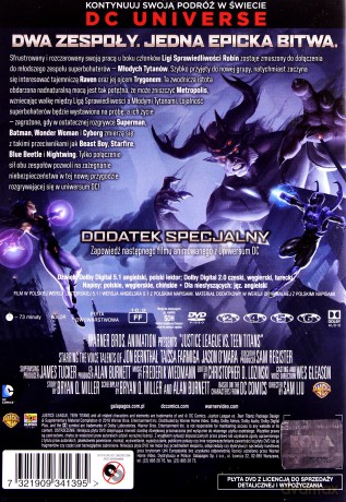 Liga Sprawiedliwości Kontra Młodzi Tytani [DVD]