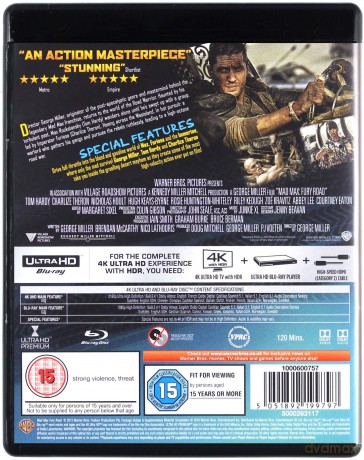 Mad Max: Fury Road (Mad Max: Na drodze gniewu) [Blu-Ray 4K]+[Blu-Ray]