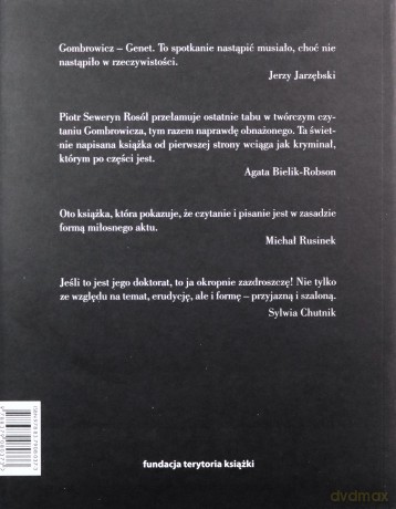 Genet Gombrowicza. Historia miłosna - Piotr Seweryn Rosół [KSIĄŻKA]