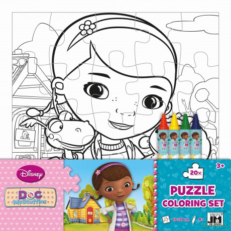 Klinika dla pluszaków. Puzzle do kolorowania