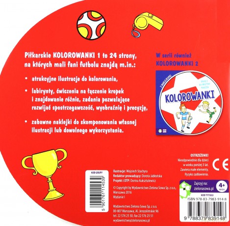 Kolorowanki z naklejkami 1 [KSIĄŻKA]