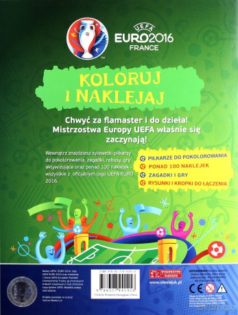 Koloruj i naklejaj Euro 2016 [KSIĄŻKA]
