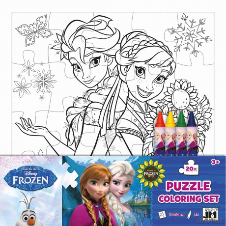 Kraina Lodu. Puzzle do kolorowania [PUZZLE]