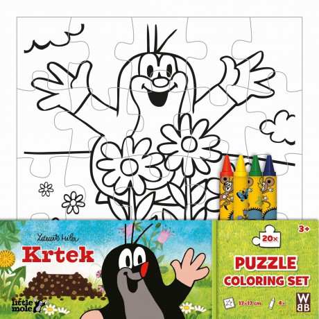 Krecik. Puzzle do kolorowania [PUZZLE]